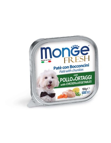 MONGE FRESH PATE WITH CHICKEN AND VEGETABLES 100g