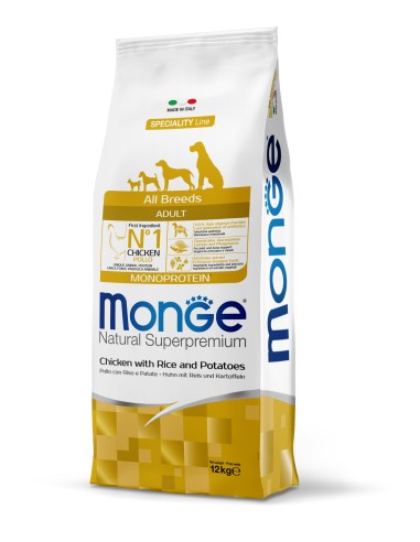 outlet MONGE CHICKEN WITH RICE AND POTATOES 12 kg