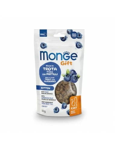 OUTLET Monge Gift Meat Minis Kitten Trout with blueberries 50g
