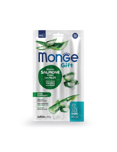OUTLET Monge Gift Sticks Dog Adult Salmon with aloe vera 45g