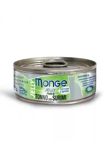 MONGE JELLY YELLOW TUNA IN JELLY WITH SURIMA 80G