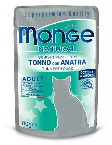 MONGE NATURAL TUNA WITH DUCK IN JELLY 80G