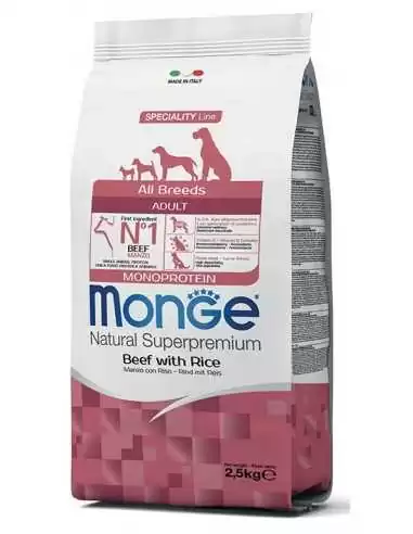 MONGE MONOPROTEIN RINDFLEISCH UND REIS 2,5 kg