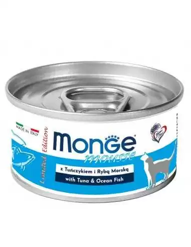 Monge Mousse z Tuńczykiem i Rybą Morską 85g Limited Edition