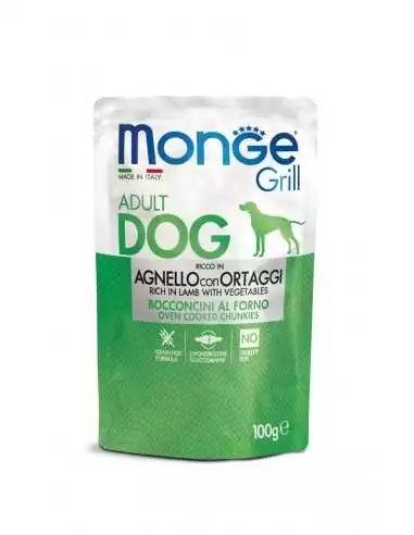 MONGE GRILL-MEAT PIECES WITH LAMB AND VEGETABLES 100g