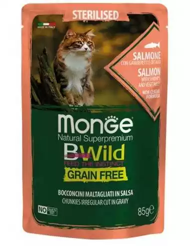 MONGE BWILD Grain Free Salmon with...