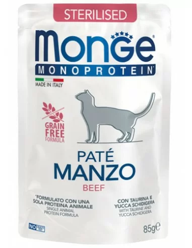 MONGE MONOPROTEIN with beef meat 85g