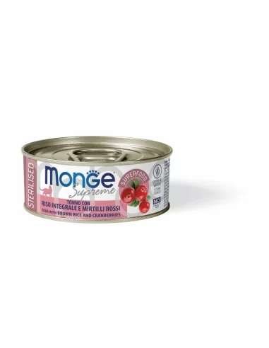 Monge Supreme can Sterilised Tuna with brown rice and cranberries 80g