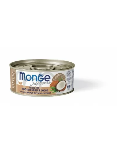Monge Supreme can Kitten Tuna with brown rice and coconut 80g