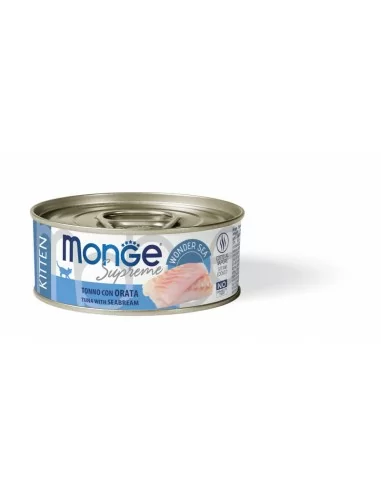 Monge Supreme can Kitten Tuna with seabream 80g