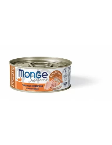 Monge Supreme can Sterilised Tuna with crab 80g