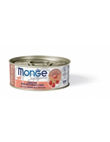 Monge Supreme can Sterilised Tuna with brown rice and goij berries 80g