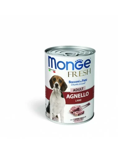 400g MONGE FRESH ADULT CHUNKS IN LOAF WITH LAMB