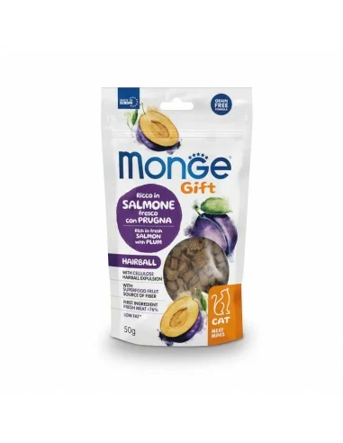 Monge Gift Meat Minis Cat Hairball Salmon with plum 50g
